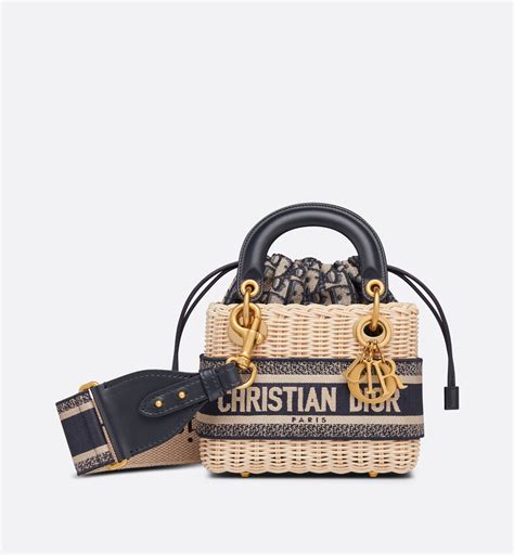 mini lady dior wicker|christian dior mini lady bag.